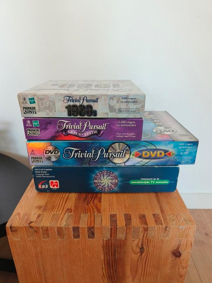 Trivial Pursuit & Weekend Miljonairs Spellen, Hobby en Vrije tijd, Gezelschapsspellen | Bordspellen, Ophalen of Verzenden