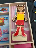 Magnetische Houten Aankleedpop met Garderobe, Ophalen of Verzenden, Gebruikt, Overige typen