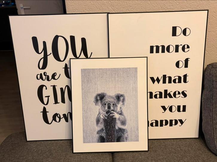 Houten posters/wanddecoratie, Huis en Inrichting, Woonaccessoires | Lijsten, Zo goed als nieuw, Minder dan 50 cm, Hout, Ophalen