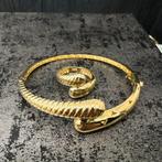 18 karaat gouden armband met ring set, Ophalen of Verzenden, Zo goed als nieuw, Goud