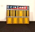 Groot Reclamebord CINZANO uit 1957, Verzamelen, Ophalen, Gebruikt, Reclamebord