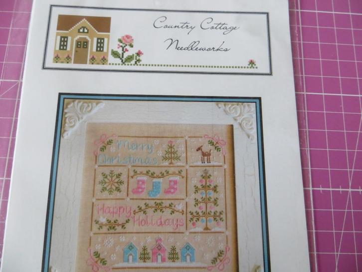 Country Cottage Needleworks/Vintage Christmas/Kerstmis/patro, Hobby en Vrije tijd, Borduren en Borduurmachines, Nieuw, Patroon