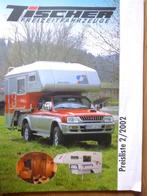 Tischer, brochure 2002 voor afneembare camper cabines, Verzenden, Gelezen, Overige merken