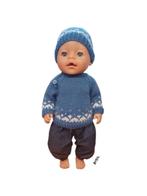 Poppenkleding jongen 43cm, Verzenden, Nieuw, Babypop