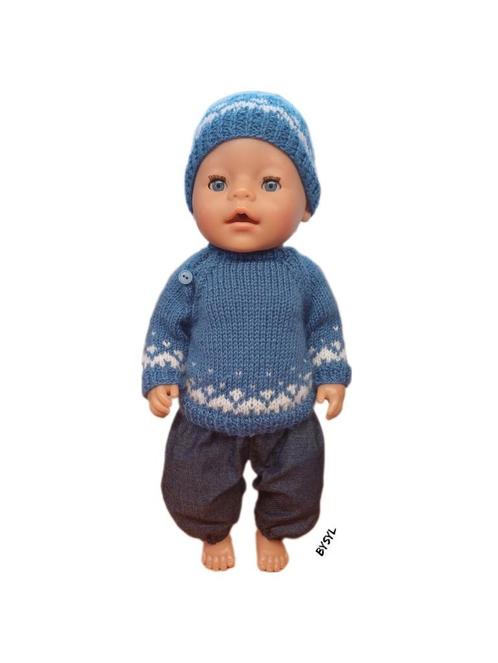 Poppenkleding jongen 43cm, Kinderen en Baby's, Speelgoed | Poppen, Nieuw, Babypop, Verzenden