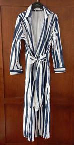 Wikkel Jurk mt S blauw/ crème Nieuw, Maat 38/40 (M), Blauw, Ophalen of Verzenden, Zo goed als nieuw