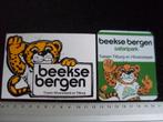 2x sticker beekse bergen safari park logo vintage, Verzenden, Zo goed als nieuw, Bedrijf of Vereniging