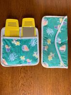 Set 'Gele Kam en Spiegel' in Groene Houder met Make-up Tasje, Ophalen of Verzenden, Nieuw, Gehele gezicht