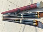 Utra lichte en flexible vaste stokken 6,5 & 6,5 meter 4st, Watersport en Boten, Hengelsport | Witvissen, Ophalen of Verzenden