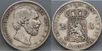 Zilveren rijksdaalder 1851 - 2 1/2 gulden 1851 - Willem 3, Koning Willem III, Verzenden, Zilver, Losse munt