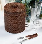 Rotan ijsemmer met ijstangetje, Ophalen of Verzenden, Zo goed als nieuw