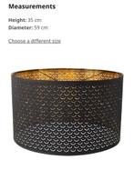 Large, Ikea hanging lamp shade with cord and lightbulb, Ophalen, Gebruikt, Minder dan 50 cm