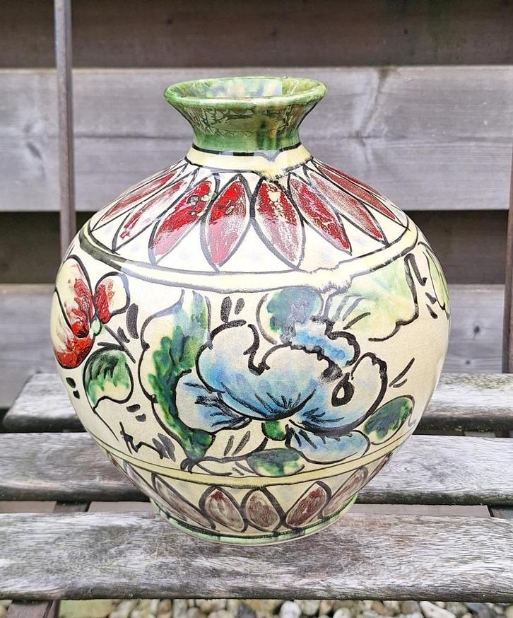 Prachtige vintage keramische vaas., Verzamelen, Retro, Huis en Inrichting, Ophalen of Verzenden