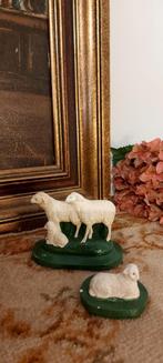 Prachtige! schaapjes uit Antieke gipsen kerstgroep, Antiek en Kunst, Ophalen of Verzenden