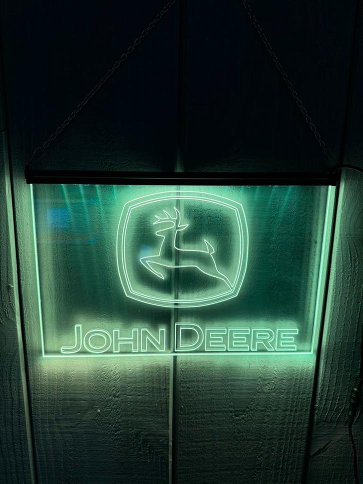 LED Bord John Deere, Verzamelen, Merken en Reclamevoorwerpen, Nieuw, Lichtbak of (neon) lamp, Ophalen of Verzenden