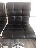 Barkrukken (zwart leer), Ophalen, Gebruikt, 60 tot 90 cm, Leer