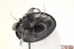 Disc Fascinator Hawkins grijs sinamay sisal op diadeem nieuw, Hoed, Hawkins, Nieuw, One size fits all
