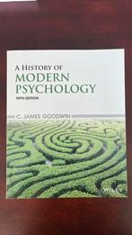 James C. Goodwin - A History of Modern Psychology, Ophalen of Verzenden, Alpha, Zo goed als nieuw, WO