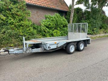 Ifor williams machinetransporter 2700 kg parabool Marge beschikbaar voor biedingen