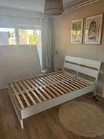 Ikea trysil Wit Tweepersoonsbed 140x200, Ophalen, Wit, Tweepersoons, 140 cm