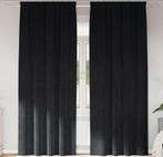 Prachtige fluweel gordijn 140 x (175-225-245-260 cm) zwart, 100 tot 150 cm, 200 cm of meer, Zwart, Nieuw
