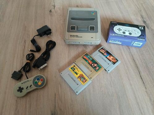 Nintendo SNES SFC + PicoCIC 50/60hz region free, everdrive, Spelcomputers en Games, Spelcomputers | Nintendo Super NES, Zo goed als nieuw