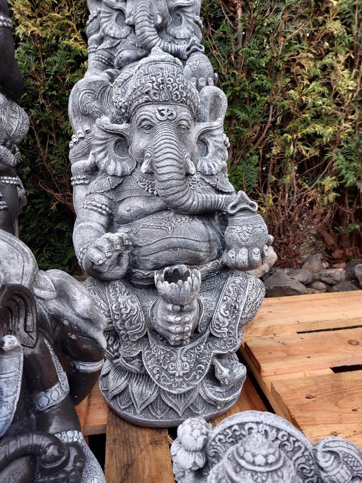 Ganesha, 68cm hoog, Tuin en Terras, Tuinbeelden, Nieuw, Boeddhabeeld, Beton, Ophalen