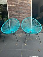 Acapulco Stoelen - Set van 2 - Blauw, Tuin en Terras, Tuinsets en Loungesets, 2 zitplaatsen, Gebruikt, Ophalen of Verzenden, Stoel