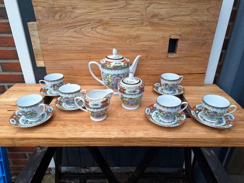 Antiek Chinees porselein servies, hand painted, Antiek en Kunst, Antiek | Porselein, Ophalen