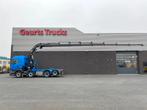 Scania R560 V8 8X2 TREKKER/BAKWAGEN + HIAB 477E-8 HIPRO KRAA, Auto's, Vrachtwagens, Automaat, Euro 5, Scania, Blauw