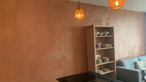 Te koop: 2 rollen Elitis Circolo behang + diverse stukken, Huis en Inrichting, Stoffering | Behang, Rood, Bruin, Roze, 10 tot 25 m²