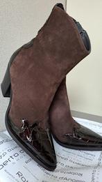 Roberto d'Angelo bruine suede cowboy laars mt 40, Hoge laarzen, Bruin, Verzenden, Roberto d'angelo