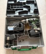 Hitachi DS 18DL 18V Li-Ion Accu Boor-/Schroefmachine Set, Ophalen of Verzenden, Gebruikt, Boor- en Schroefmachine
