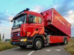 Scania R114 haakarm brandweer met 3 containers laadlift BTW, Automaat, Achterwielaandrijving, Scania, 7 stoelen