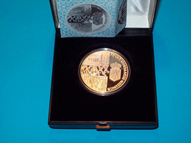 25-Ecu 1991zilver Proof "75e Vierdaagse Nijmegen"., Postzegels en Munten, Munten | Nederland, Setje, Overige waardes, Koningin Beatrix