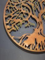 Metalen Levensboom - Roestig Groen - 80cm, Ophalen, Gebruikt