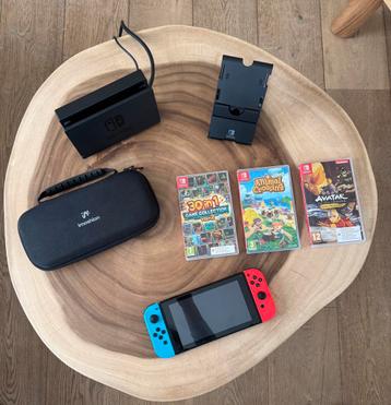 Klaar om te gamen! Nintendo switch + 3 spellen beschikbaar voor biedingen