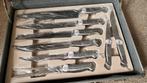 Professionele Rosenbaum messenset in aluminium koffer, Ophalen of Verzenden, Zo goed als nieuw, Rvs of Chroom