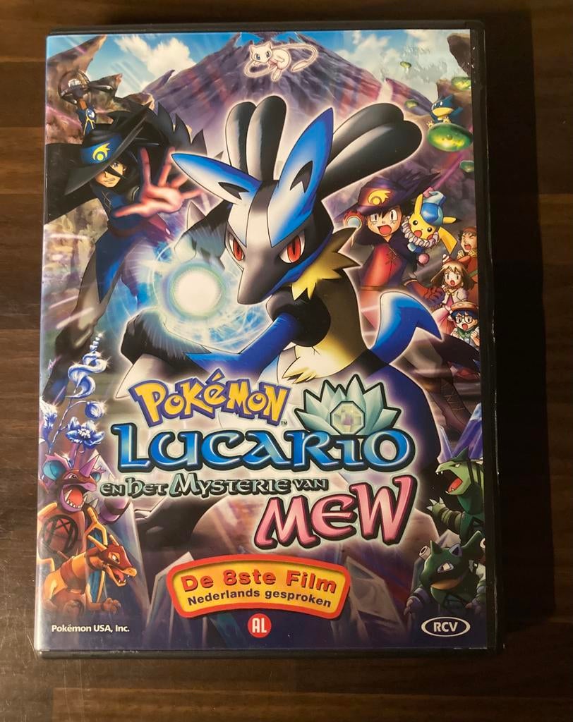 Pokemon de 8e film Lucario en het mysterie van Mew, Alle leeftijden, Ophalen of Verzenden, Gebruikt, Anime (Japans)