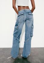 Cargo jeans ZARA, Kleding | Dames, Spijkerbroeken en Jeans, Blauw, W30 - W32 (confectie 38/40), Ophalen of Verzenden, Zo goed als nieuw