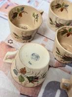 6x antieke antieke koffie kop kopjes Mouzin Lecat & Cie Nime, Ophalen of Verzenden