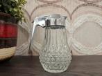 Vintage glazen suikerstrooier met metalen schuif, Antiek en Kunst, Ophalen of Verzenden