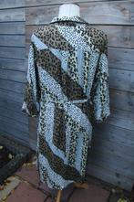 Doorknoopjurk kaki/ creme/ grijs Ciso mt 46 Nieuw Vaste prij, Kleding | Dames, Overige kleuren, Maat 46/48 (XL) of groter, Ciso