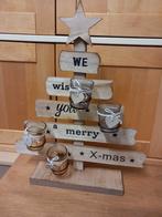 Houten kerstboom met theelichthouders, Ophalen of Verzenden, Nieuw