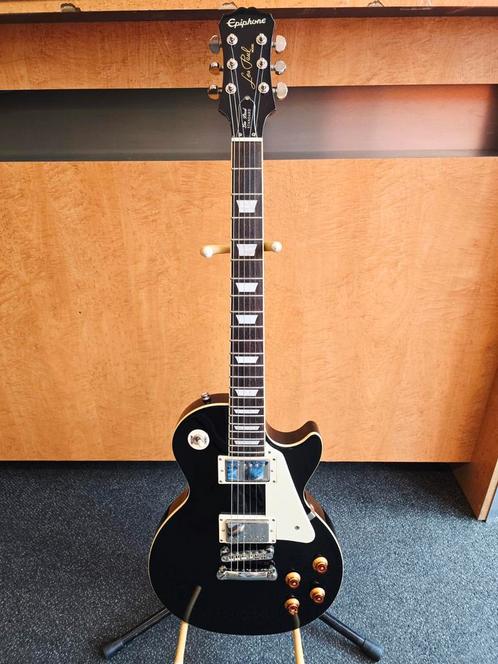 Epiphone Les Paul Standard – Zwart – 1998, Muziek en Instrumenten, Snaarinstrumenten | Gitaren | Elektrisch, Gebruikt, Solid body