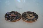 Tank Brons Oud Warschaupact met Plaque met 4 Soldaten, Ophalen of Verzenden