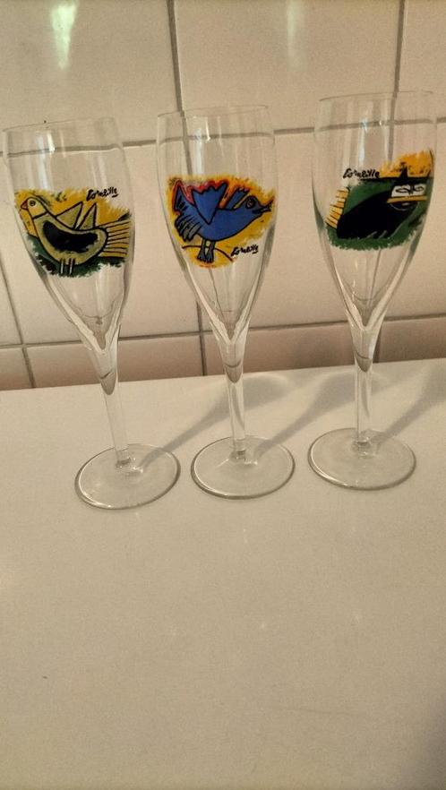 3 Nieuwe Champagne glaasje Corneille, Verzamelen, Glas en Borrelglaasjes, Nieuw, Overige typen, Ophalen of Verzenden