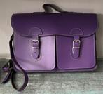 OldSchool. Leren boekentas., Paars, Aktetas of Boekentas, Nieuw, Ophalen of Verzenden