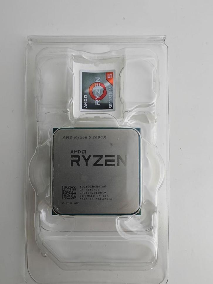 AMD Ryzen 5 2600X (6 cores/12 threads, socket AM4) garantie, Computers en Software, Processors, Zo goed als nieuw, 6-core, 3 tot 4 Ghz