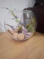 Zijdeboeket in vaas, Ophalen, Zo goed als nieuw, Binnen